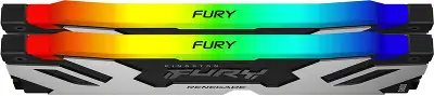 Память DDR5 2x16GB 7200MHz Kingston KF572C38RSAK2-32 Fury Beast RGB RTL Gaming PC5-57600 CL38 DIMM 288-pin 1.45В kit single rank с радиатором Ret