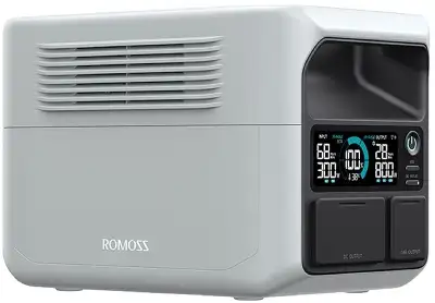 Электростанция портативная Romoss RM300 80000mAh 5A QC3.0/PD3.0 3xUSB солн.бат. беспров.зар. серый