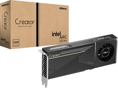 Видеокарта ASRock Intel Arc Pro B60 Creator 24GB//B60, DP*4, 24G,D6