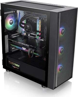 Корпус Thermaltake H570 TG, черный, ATX, без БП (CA-1T9-00M1WN-01)