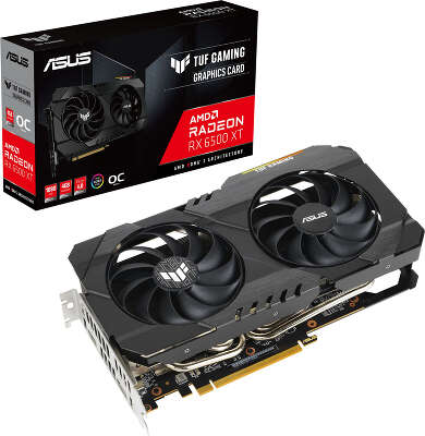 Видеокарта ASUS AMD Radeon RX 6500 XT OC Edition 4Gb DDR6 PCI-E HDMI, DP