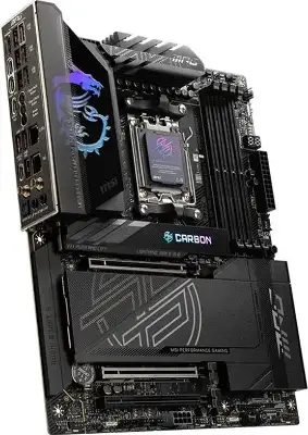 Материнская плата MSI MPG X870E CARBON WIFI SocketAM5 AMD X870E 4xDDR5 ATX AC`97 8ch(7.1) 5Gigabit + 2.5Gigabit Ethernet RAID+HDMI
