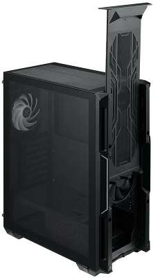 Корпус XPG STARKER BLACK (STARKER-BKCWW) (Midi-Tower, черный, TG, 120mm ARGB fan + 120mm fan)