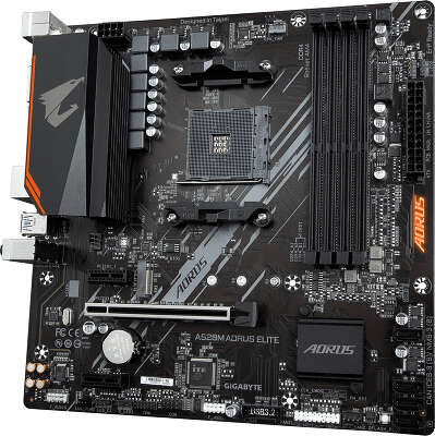 Материнская плата mATX LGAAM4 GIGABYTE A520M AORUS ELITE