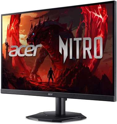 Монитор 23.8" ACER KG241YX1bmiipx Black (IPS, 1920x1080, 0,5 / 1ms, 250cd, 200Hz, 2xHDMI(2.0) + 1xDP(1.2) + SPK + Audio Out, Speakers 2Wx2, Internal, sync: FreeSync Premium, hdr: HDR 10, Vesa:100x100)