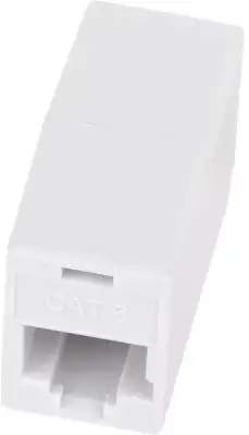 Кабельный соединитель NETLAN RJ45-RJ45 (8P8C), Кат.6 (Класс E), 250МГц, неэкранированный, белый, уп-ка 10шт.