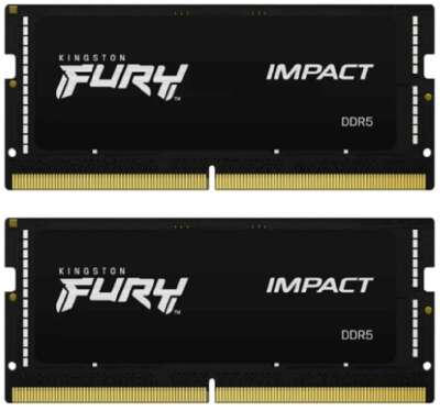 Kingston 64GB 4800MT/s DDR5 CL38 SODIMM (Kit of 2) FURY Impact KF548S38IBK2-64