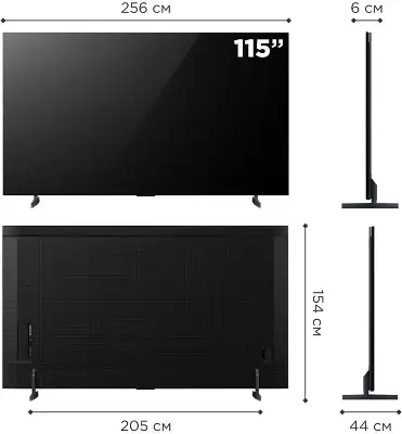 Телевизор QLED TCL 115" 115X955 черный/черный 4K Ultra HD 144Hz DVB-T DVB-T2 DVB-C DVB-S DVB-S2 USB WiFi Smart TV (RUS)