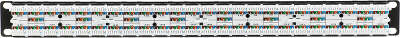 Патч-панель Hyperline PPHD-19-48-8P8C-C5E-110D 19" 1U 48xRJ45 кат.5e UTP