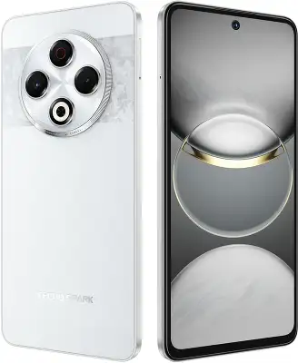 Смартфон Tecno Spark 30 256Gb 8Gb серебристый моноблок 3G 4G 2Sim 6.78" 1080x2436 Android 14 64Mpix 802.11 a/b/g/n/ac NFC GPS GSM900/1800 GSM1900 Protect FM A-GPS microSD max1024Gb