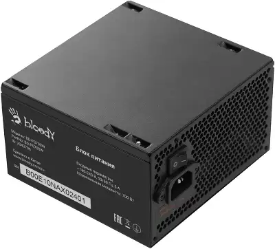 Блок питания Bloody ATX 700W BD-PS700W 80 PLUS WHITE (20+4pin) APFC 120mm fan 6xSATA RTL