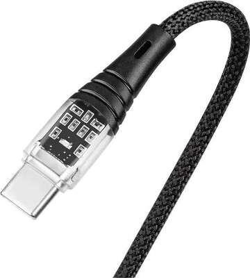 Кабель зарядный и дата TTEC ExtremeCable Ekstra Durable Transparent USB-C-USB-C 60W PD/QC Fast Charging&Data Cable. Длина: 120 см. Цвет: черный