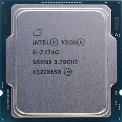 CPU Intel Xeon E-2374G (Rocket Lake, 4C/8T,3.7/5GHz, 8MB, 80W, UHD Graphics P750)