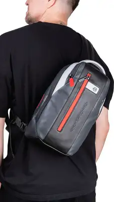 Рюкзак Piquadro Urban CA6801UB00/GRN серый/черный кожа