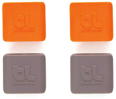Клипсы-держатели Bluelounge CableClip для проводов, оранжевые/тёмно-серые [CC-MD]