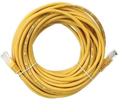 Патч-корд Premier ANP511_15M_Y UTP 4 пары cat.5E CCA molded 15м желтый outdoor RJ-45 (m)-RJ-45 (m)