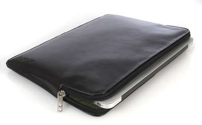 Кожаный чехол Knomo для MacBook Air 11'', черный [KN-14-069-BLK]