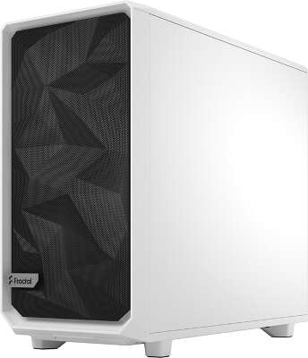 Корпус Fractal Design Meshify 2 Clear Tempered Glass, белый, EATX, Без БП (FD-C-MES2A-05)