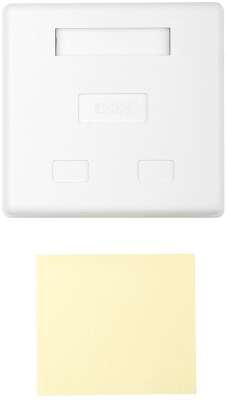 Розетка компьютерная Hyperline SB1-2-8P8C-C6-SH-WH  RJ-45(8P8C), кат 6, экранированная, двойная, внешняя, Dual IDC