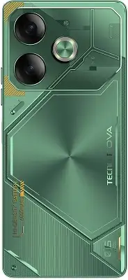 Смартфон Tecno Pova 6 256Gb 8Gb зеленый моноблок 3G 4G 2Sim 6.8" 1080x2460 Android 14 108Mpix 802.11 a/b/g/n/ac NFC GPS GSM900/1800 Protect FM