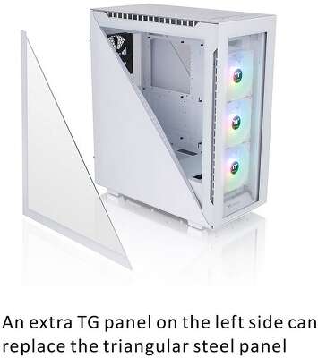 Корпус Thermaltake Divider 500 TG Snow ARGB CA-1T4-00M6WN-01 White/Win/SPCC/Tempered Glass*4/120mm ARGB Fan*3/120mm CA-1T4-00M6WN-01 Standard Fan*1 (527897)