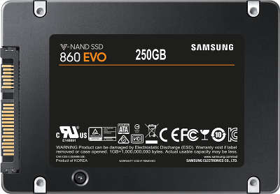 Твердотельный накопитель 2.5" SATA3 250GB Samsung 860 EVO [MZ-76E250BW]