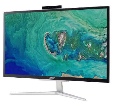 Моноблок Acer Aspire C22-820 21.5" FHD Silver J5005/4/1000/WF/BT/Cam/Kb+Mouse/W10,серебристый