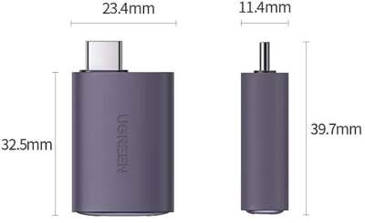 Адаптер UGREEN US320 (70450) USB-C to HDMI Adapter. Цвет: серый космос