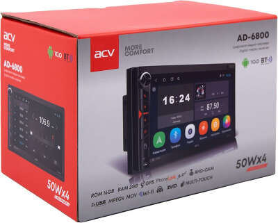 Автомагнитола ACV AD-6800 2DIN 4x50Вт v4.0 2000Mb Android 10 6.9" 2 (39912)