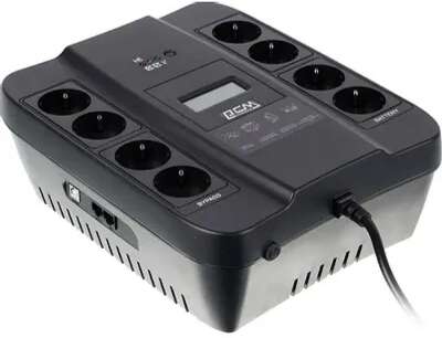 PowerCom Spider SPD-550U LCD ИБП {Line-Interactive, 550VA / 330W, 8xEURO: 4 с резервным питанием, 4 с фильтрацией, USB} (1138685)