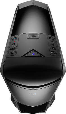 Корпус Aerocool [PGS-V] BattleHawk Black , ATX, без БП, окно, SD-картридер, контроллер вентиляторов