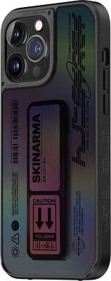 Чехол для iPhone 14 Pro Max SKINARMA KIRA KOBAI with Grip stand Hologram Purple [SK-IP14PM-KKOBAI-HOL]