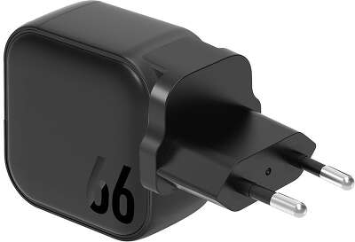 Зарядное устройство EnergEA Travelite Gan66 2xUSB-C/USB-A PD/PPS/QC3.0 66W, Black [CHR-TL-GAN66EU]