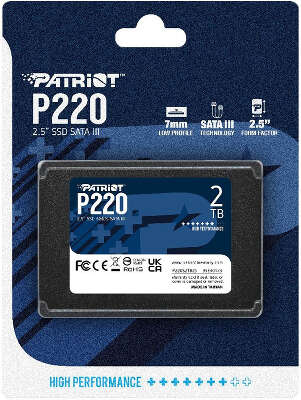 Твердотельный накопитель SATA3 2Tb [P220S2TB25] (SSD) Patriot P220
