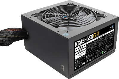 Блок питания 650W Aerocool KCAS PLUS GOLD ARGB [KCAS PLUS 650G] 80+ Gold