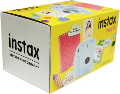 Подарочный набор FujiFilm INSTAX MINI 9 Ice Blue + пленка 10 кадров + фотоальбом