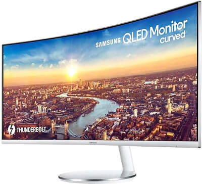 Монитор 34" Samsung C34J791WTI VA 3440x1440 Curved HDMI, DP USB-Hub белый
