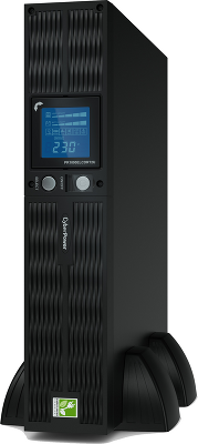 ИБП CyberPower PR1000ELCDRT2UA, Rackmount, Line-Interactive, 1000VA/900W, 8 IEC-320 С13 розеток, USB&Serial, RJ11/RJ45, SNMPslot, LCD дисплей, Black, 0.6х0.5х0.3м., 30.2кг./ UPS Line-Interactive CyberPower PR1000ELCDRT2UA 1000VA/900W USB/RS-232/Dry/EPO/SN