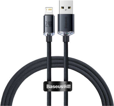 Кабель Baseus Crystal Shine Series USB to Lightning, 1.2 м, Black [CAJY000001]