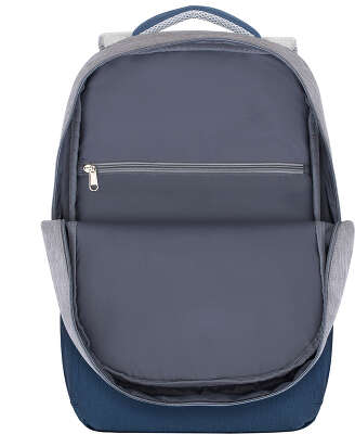 Рюкзак для ноутбука 17.3" RIVA 7567, серый/синий