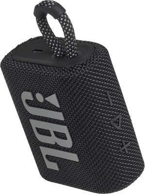 Колонка порт. JBL GO 3 черный 4.2W 1.0 BT 10м (JBLGO3BLK)