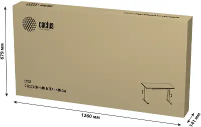 Стол для компьютера Cactus CS-EGD-WWT с электроприводом столешница стекло белый каркас белый (CS-EGD-WWT)