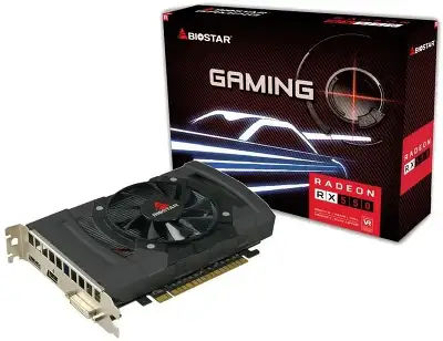 Видеокарта Biostar PCI-E 3.0 RX550-2GB AMD Radeon RX 550 2Gb 128bit GDDR5 1100/6000 DVIx1 HDMIx1 DPx1 HDCP Ret