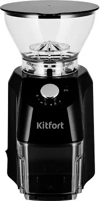 Кофемолка Kitfort КТ-791 160Вт сист.помол.:жернова вместим.:200гр черный