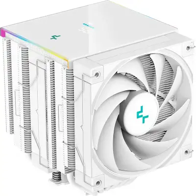 Устройство охлаждения(кулер) Deepcool AK620 Digital Soc-AM5/AM4/1200/1700/1851 белый 4-pin 28dB Al+Cu LCD 260W 1486gr Ret (R-AK620-WHADMN-G)