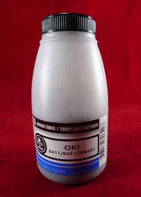 Тонер OKI B411/B431/MB461/MB471/MB491 Black (фл. 100г) B&W Premium Tomoegawa фас.Россия
