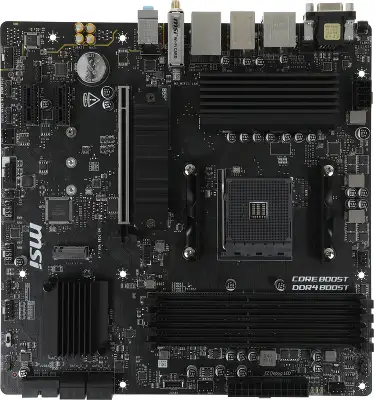 Материнская плата MSI B550M PRO-VDH WIFI Soc-AM4 AMD B550 4xDDR4 mATX AC`97 8ch(7.1) GbLAN RAID+HDMI+DP