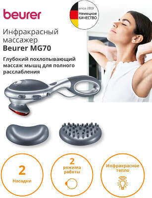 Массажер Beurer MG70 22Вт серый (649.05)
