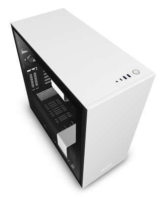 Корпус NZXT H710i White/black, белый, ATX, Без БП (CA-H710I-W1)