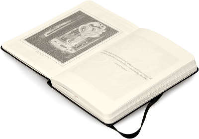 Записная книжка "Hobbit-II" (в линейку), Moleskine, Pocket, черный(арт. LEHOBMM710)